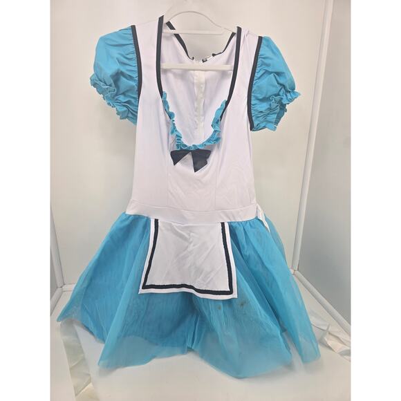 Leg Avenue Alice Waitress Costume Dress Blue White M/L Halloween Cosplay - Picture 1 of 7